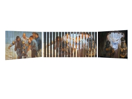 9/11, Multiview Painting, Oil on Wood 11″x 19″