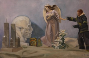 Nine Eleven Still Life, painting.